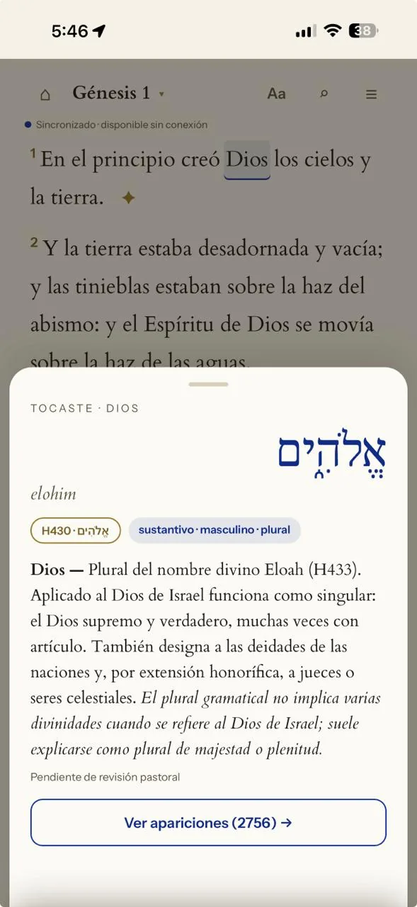 Biblia de estudio MVI Amor y Gracia — capturas de la PWA 4