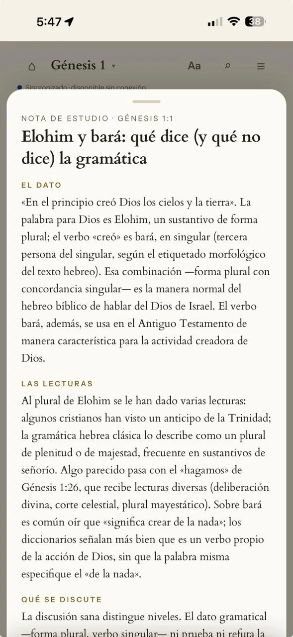 Biblia de estudio MVI Amor y Gracia — capturas de la PWA 6